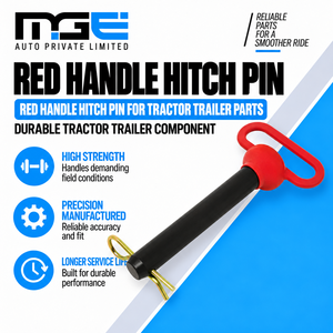RED HANDLE HITCH PIN FOR <b>TRACTOR</b> <b>TRAILER</b> PARTS - Product Image 1