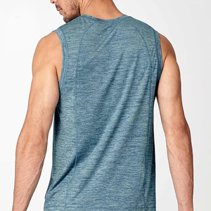 <b>Men</b> Knitted Mesh Tank Top Quick Dry Breathable Gym Vest Basketball Running Sports <b>Singlet</b> Custom Logo Athletic Shirt High Street - Product Image 3