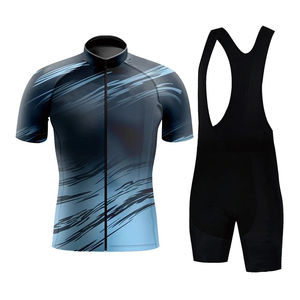Ensemble de maillot de cyclisme unisexe de haute qualité, respirant, antibactérien, à séchage rapide, maillot à manches courtes, short, kit, uniforme de vélo de route, taille plus - Product Image 1