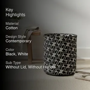 Natural Cotton <b>Storage</b> <b>Baskets</b> for Living Room, Bedroom, and Office Organization - Product Image 3