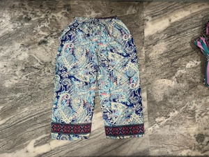 High Quality Unisex Summer Eco-Friendly Quick Dry Silk Wide Leg Bohemian High Waist Pant Vintage <b>Drawstring</b> Closure <b>Trouser</b> - Product Image 3