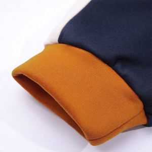 ชุดวอร์มแบบ unisex สีสันตัดกัน เสื้อฮู้ดมีซิปและกางเกงขายาว สไตล์ลำลอง มีกระเป๋าข้าง เหมาะสำหรับใส่ในฤดูใบไม้ร่วง - Product Image 3