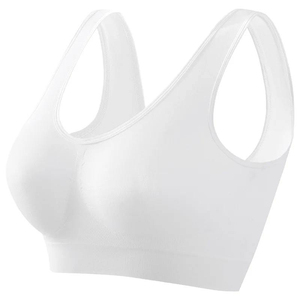 Soutien-gorge de sport grande taille pour femme, maintien élevé, logo simple sur le devant, respirant, réversible, avec coussinets amovibles, 100 % sport - Product Image 5