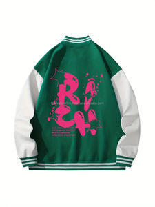 Chaqueta de béisbol universitaria de lana unisex para hombre con capucha Letterman Puffer Style Winter Satin Canvas Fabric XL Size jacket para hombre - Product Image 5