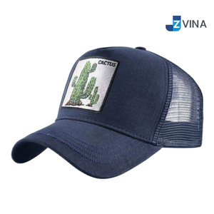 Gorra Trucker con Logotipo Personalizado Bordado, Malla Trasera, 5 Paneles, Cierre a Presión, Ajustable, Unisex, para Viajes al Aire Libre - Product Image 1