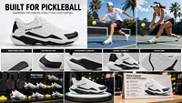 Chaussures de pickleball Ista – Été/Printemps, respirantes, légères, semelle extérieure en caoutchouc anti-traces, soutien latéral, vente en gros pour mouvements rapides
