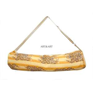 Bolsa de Yoga Moderna Reutilizable Hecha a Mano 100% Algodón - Bolsa de Gimnasio de Lujo para Fin de Semana, Acolchada, con Estampado Animal, Diseño de Tigre, Transpirable y Ecológica - Product Image 6
