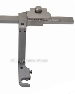 Retractor Cervical Surtechs Caspar de Carga Lateral Transversal con Doble Bisagra 4 3/4, Juego de Instrumentos Quirúrgicos Manuales de Acero Inoxidable - Product Image 3