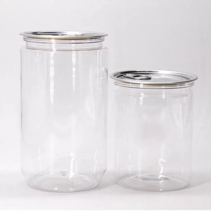 Venta al por mayor de frascos de plástico PET de 250 ml y 750 ml con tapa desprendible para alimentos y suplementos, frascos vacíos para refrigerios con tapas de aluminio de Vietnam. - Product Image 1
