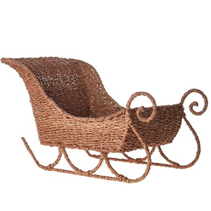 Cesta de mimbre natural tejida con diseño costero para sala de estar, decoración navideña, cesta de exhibición de regalos al por mayor - Product Image 5