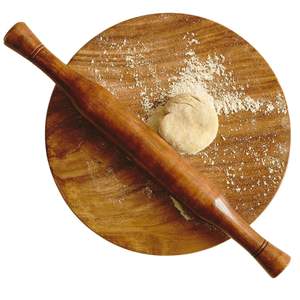 Planche à rouler classique professionnelle en bois Chakla Belan pour la préparation de la pâte à la maison, en cuisine, et outils de pâtisserie pour hôtels - Product Image 1