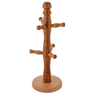 Soporte para Tazas de Madera Maciza de Último Diseño con 6 Ganchos, Soporte para Tazas de Café y Té, Ahorra Espacio, Accesorio de Cocina y Estante de Exhibición - Product Image 4