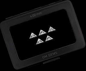 เพชรทรงสามเหลี่ยมขนาด 4.0x6.6 มม., เพชรเพาะเลี้ยง 1 กะรัต, เพชรขาวเพาะเลี้ยง, เพชรสร้างในห้องปฏิบัติการสำหรับเครื่องประดับ (5 ชิ้น) - Product Image 4