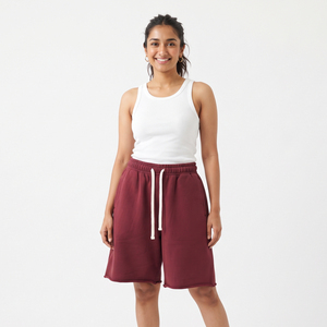 Shorts amples pour femmes en molleton 100% coton, pour la course, le sport, le fitness, le streetwear et l'hiver, avec cordon de serrage à la taille - Product Image 6