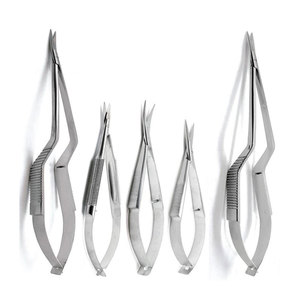 Ciseaux chirurgicaux orthopédiques Castroviejo, instrument microchirurgical de précision, certifié CE, en acier inoxydable réutilisable, à pointe fine - Product Image 4
