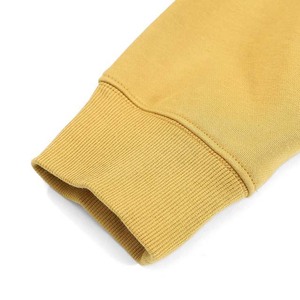 Sudaderas al por mayor con logotipo personalizado, sudaderas lisas de algodón para hombre, sudaderas con capucha de moda, sudaderas tipo pullover en venta, color amarillo - Product Image 4