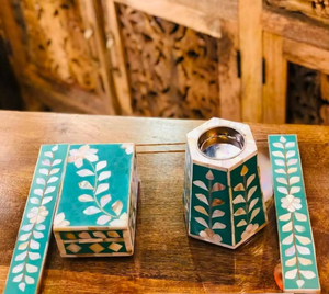 Ensemble de Bakhoor en résine d'art indien exotique, très vendu, fait à la main, artisanal, parfums d'intérieur, choix populaire en provenance d'Inde - Product Image 5