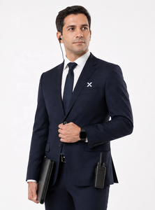 Uniformes de stewardess pour hommes en viscose sur mesure à manches longues |   OEM ODM |   Uniforme du superviseur des services VIP premium pour passagers à l'aéroport - Product Image 4