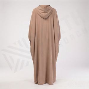 ชุดกิโมโนแบบ OEM ปี 2025 เสื้อคลุมอาบายะ ผ้าโพลีเอสเตอร์เนื้อนุ่ม ยืดหยุ่นสูง หนาขึ้น สำหรับผู้หญิงมุสลิม คอวี แขนยาว เหมาะสำหรับงานปาร์ตี้ รอมฎอน งานแต่งงาน - Product Image 2