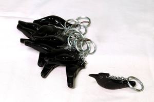 Handcrafted bird keychain -Eco-Friendly Indoor Living Room bird keychain - Product Image 4