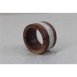 Handmade Walnut <b>Wood</b> Napkin Rings Set for Wedding <b>Table</b> Decoration <b>Rustic</b> Wooden Napkin Holder Bulk for Hotel <b>Dining</b> Tissue Ring - Product Image 6