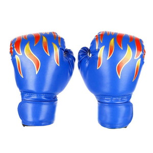 ถุงมือชกมวยหนังพรีเมียม น้ำหนักเบา ปิดด้วยแถบตีนตุ๊กแก สำหรับฝึกซ้อมและแข่งขัน รับทำโลโก้ตามสั่ง ขายส่ง สำหรับมืออาชีพ มวยไทย - Product Image 4