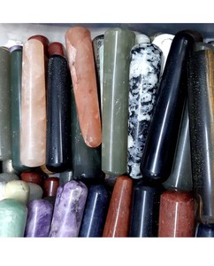 ได้รับการรับรองพลอยหลายสี Lapis Lazuli อัญมณีรูปทรงกระบอกสำหรับเครื่องประดับสร้อยคอ - Product Image 2