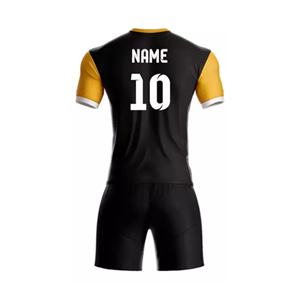 Ensemble Maillot et Short de Football Personnalisé avec Logo d'Équipe, Col en V, Version Joueur, 100% Polyester Respirant – Vente en Gros - Product Image 3