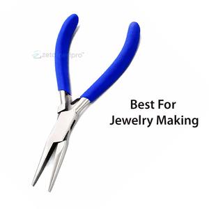 Alicates de punta fina de 150 mm de largo, Zetomed pro, herramienta manual de precisión de acero inoxidable de alta calidad para la fabricación de joyas y trabajos con alambres finos. - Product Image 6