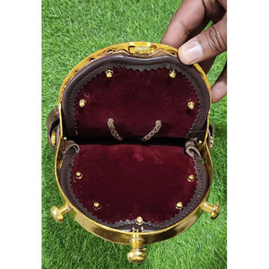 Accessoires de costume écossais traditionnels les plus vendus : cantle en laiton et pochette en cuir végétalien marron pour kilt et sporran - Product Image 2