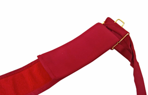 Cinturón de Cintura Ceremonial Rojo Escarlata de Primera Calidad, Cinturón de Vestir Formal de Estilo Clásico para Eventos y Desfiles - Product Image 3