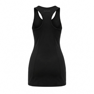 Robe de sport d'été pour femme, color-block, style pickleball, avec short intégré, séchage rapide, longueur au-dessus du genou, coupe compressive - Product Image 3