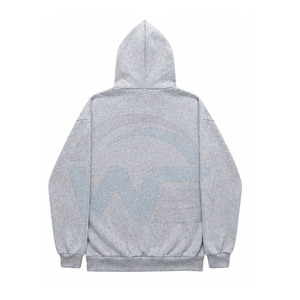Sweat à capuche entièrement zippé de haute qualité, 100 % coton, coupe classique, molleton doux, poche avant, service de fabrication sur mesure pour l'hiver - Product Image 2