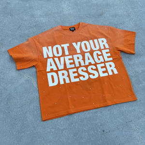 T-shirt Homme Oversize Vintage Délavé et Usé Printemps-Été 2026 – Personnalisez Votre Propre Logo – 100% Coton Épais Lavé à l'Acide - Product Image 1