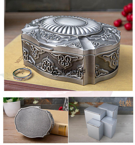 Luxury Carved Metal Organizer Box with Custom Design-Decorative Home Accent by Tradebyd - Product Image 2