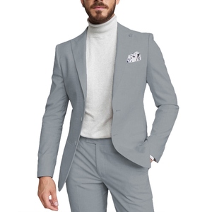 Traje de tres piezas refinado y moderno, confeccionado a medida para hombre, adecuado para eventos formales, uso en la oficina y reuniones profesionales. - Product Image 5