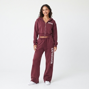 Ensemble de survêtement déchiré pour femme, comprenant un sweat à capuche zippé et un pantalon de survêtement ample, avec imprimé lettres et effet délavé - Product Image 6