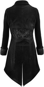 Adult Costume Halloween Medieval Tailcoat Victorian Steampunk Pirate <b>Prince</b> Gothic Renaissance Fantasy <b>Coat</b> 100% Polyester - Product Image 4