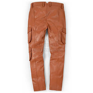 กางเกงหนังผู้ชายคุณภาพสูง ดีไซน์ล่าสุด ขายส่ง รับออกแบบโลโก้ของคุณเอง - Product Image 2