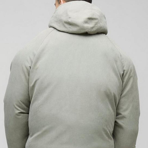 Veste matelassée à capuche pour homme, personnalisable, en gros, avec fermeture éclair sur le devant, extrêmement chaude en hiver - Product Image 3