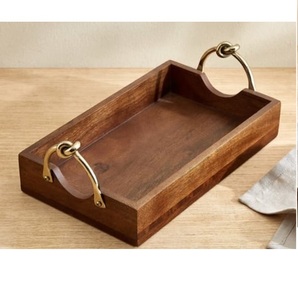 Bandeja Exclusiva Hecha a Mano de Metal y Madera con Diseño Pulido, Moderna, de Lujo, Ecológica y Decorativa para Fiestas de Boda - Product Image 4