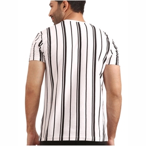 Camiseta de Algodón Rayado Preencogido, Corte Clásico, Ropa Transpirable de Verano, Venta al por Mayor, Camiseta Sublimada Transpirable Lisa 2026 - Product Image 2