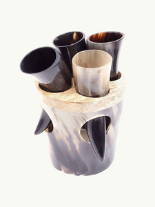 Verre à bière en corne naturelle, écologique et moderne, fait main, pour fêtes et mariages - Product Image 3