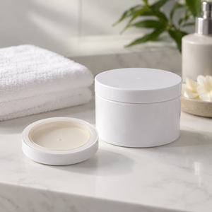 Tapa redonda de plástico PP para frasco, tamaño personalizado, tapa blanca de rosca con sello interno para frasco de crema cosmética, fabricante de fábrica en Vietnam - Product Image 2