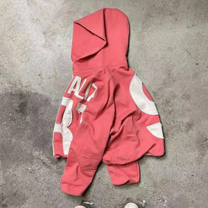 Nuevas sudaderas con capucha de último diseño, lo último en moda, el mejor diseño, color liso, básicas, mezcla de algodón, con bordado desgastado, para hombre. - Product Image 2