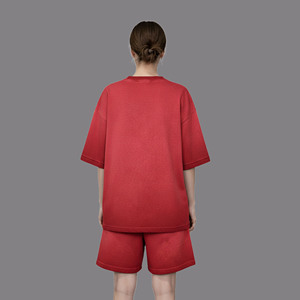 Conjunto de 2 Piezas de Verano para Mujer, de Alta Calidad, Casual, con Encaje, Bordado, por Encima de la Rodilla, 100% Algodón, Corte Regular, Estilo Urbano, Hip Hop - Product Image 5