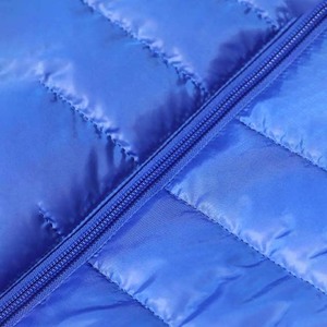 Custom Logo <b>Canvas</b> Women Autumn Winter Casual OEM Service Wholesale Best Selling Puffer Jacket Plain Dyed <b>Blue</b> Color - Product Image 6