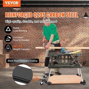 Infinity Heavy Duty universale Base Mobile Stand 12 \ "x12 \" regolabile 400 libbre capacità di peso ruote girevoli per la lavorazione del legno - Product Image 2