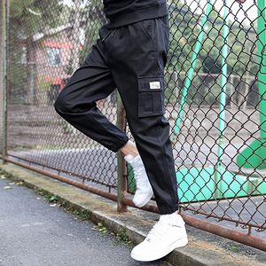 Custom Acid Wash Cargo Pants Vintage Streetwear Cargo <b>Trousers</b> Heavyweight Cotton Custom Logo Embroidery OEM ODM Wholesale - Product Image 3