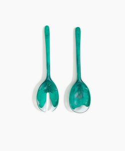 Customizable Modern Resin <b>Salad</b> Spoon Set Unique Marble Effect Pattern Durable Design <b>Salad</b> <b>Tools</b> Suitable for Corporate Gifts - Product Image 6